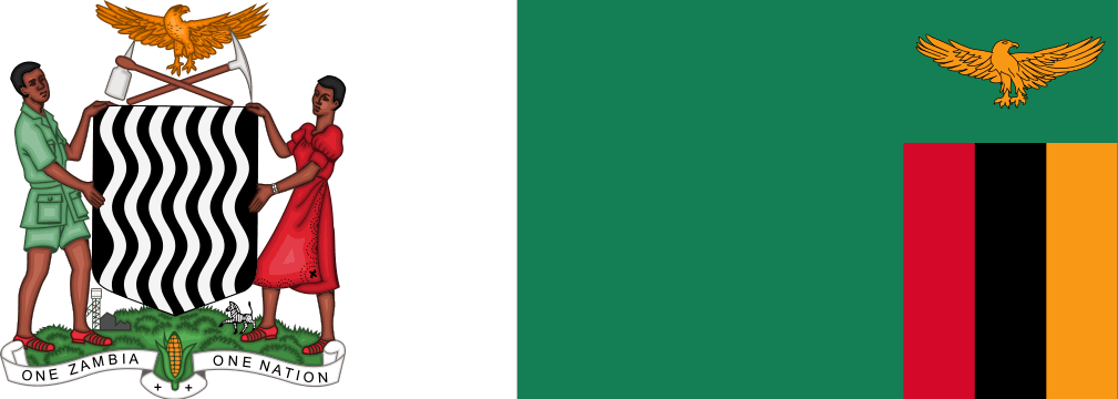Zambia, Coat of Arms and Flag
